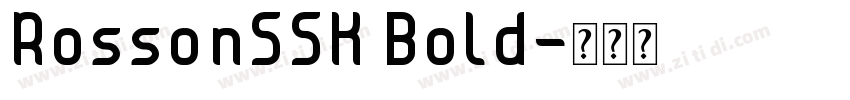 RossonSSK Bold字体转换